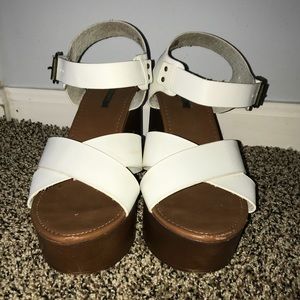 Forever 21 White Heels